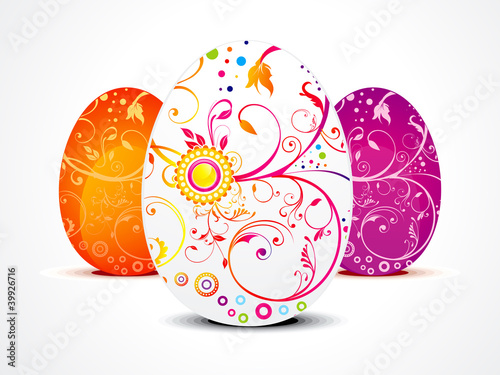 abstract ester egg in floral