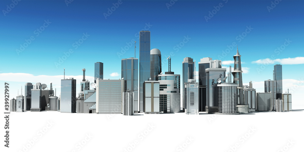3d rendered illustration of a futuristic city 3d rendered illustration of a futuristic city