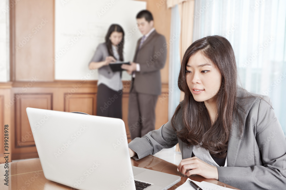 Asian businesswoman in the office Asian businesswoman in the office