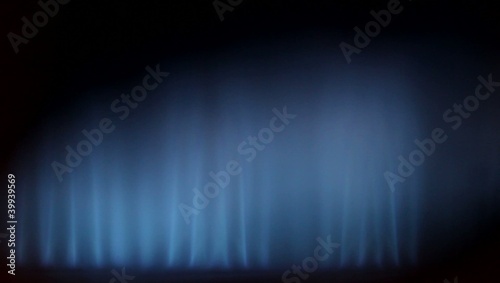 Gas - Burning with blue Flame