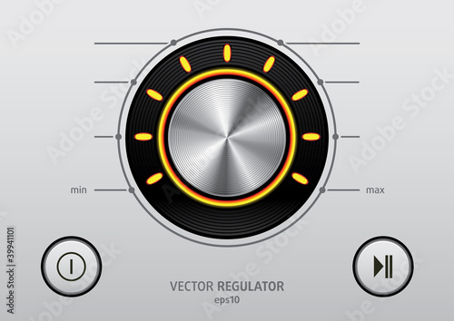 Regulator Button icon set