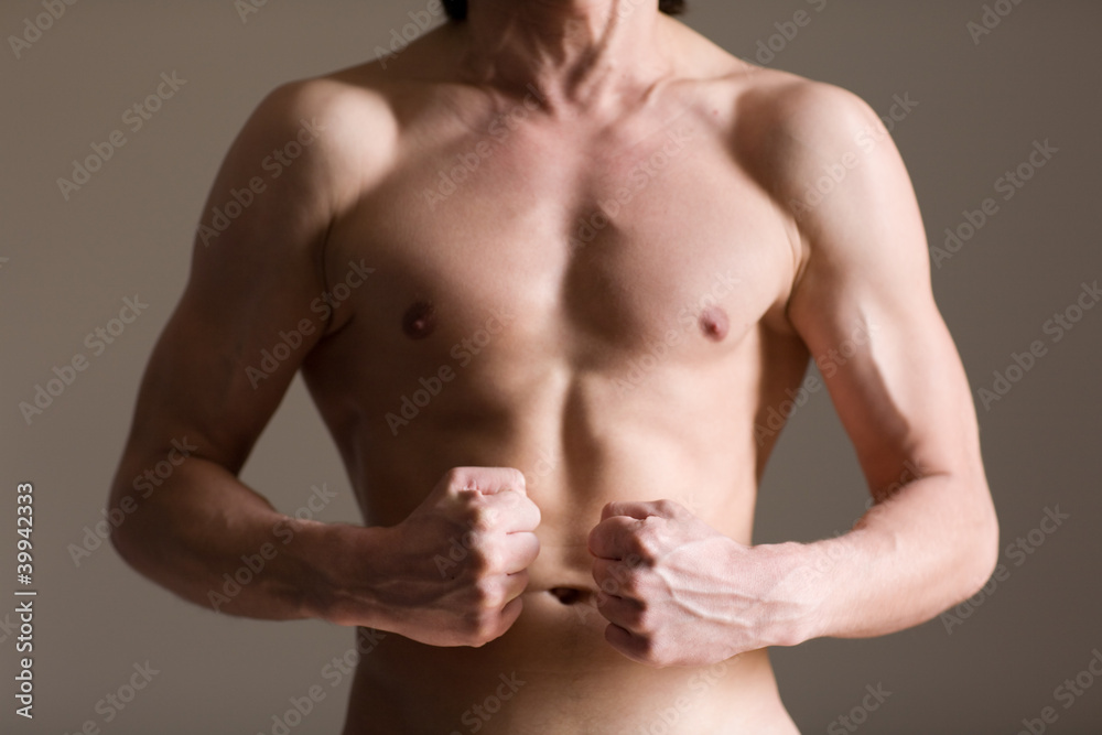 Healthy muscular young man Healthy muscular young man