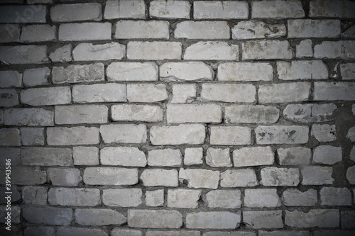 The white brick wall