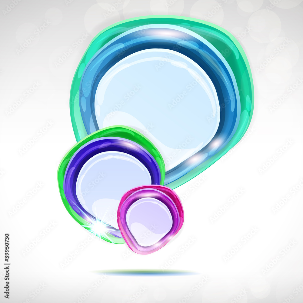 Obraz premium Speech bubble - abstract lustrous background.