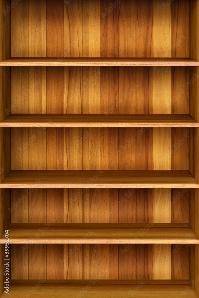 3d Wooden book Shelf background for ebook and tablet pc. 3d Wooden book Shelf background for ebook and tablet pc.