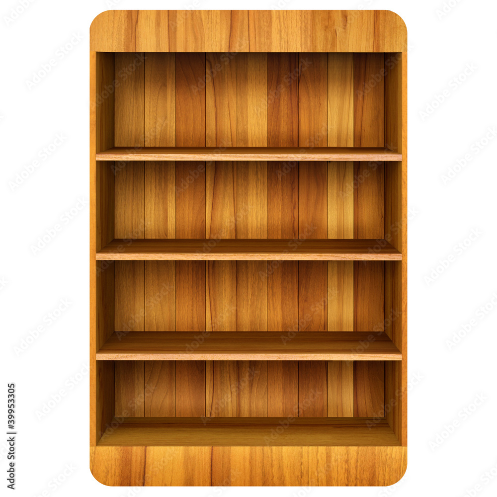 3d Wooden book Shelf background. 3d Wooden book Shelf background.