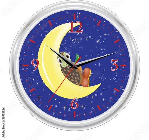 wall clock with turtle