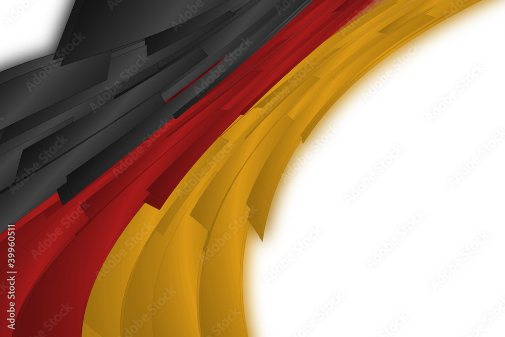 Fototapeta premium Abstract illustrated german color wave design for sport events