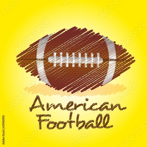 american football drawing