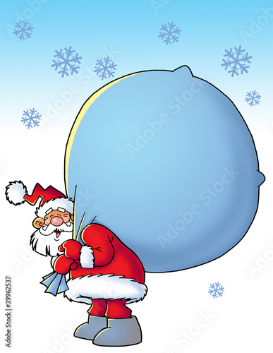 santa with a sac