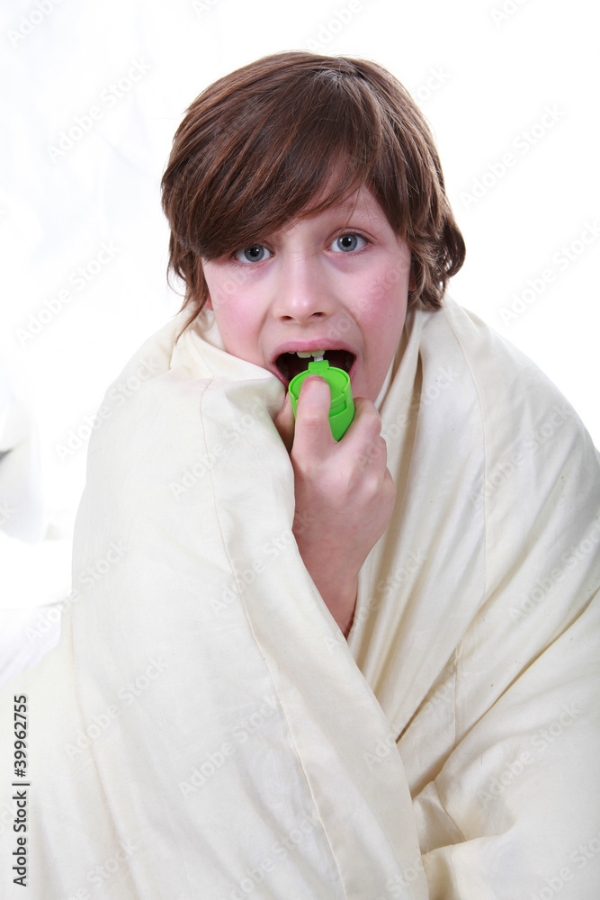 Sick boy child Sick boy child