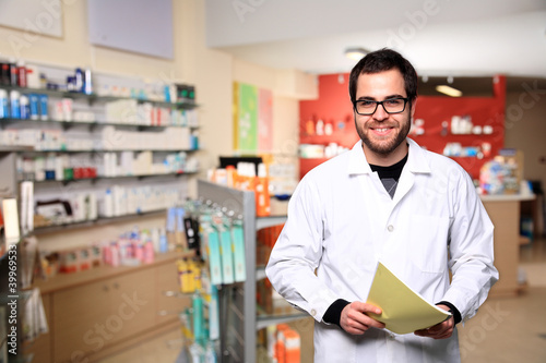 Wallpaper Mural young male pharmacist Torontodigital.ca