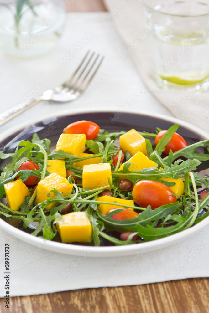 Mango and rocket salad Mango and rocket salad