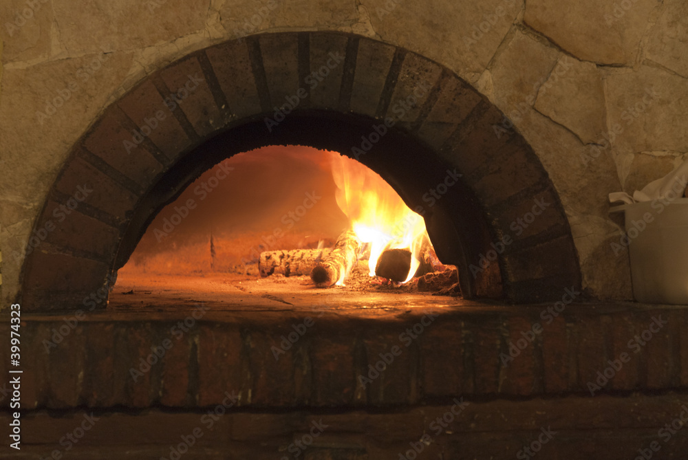 Obraz premium Pizza Oven in Rome Italy