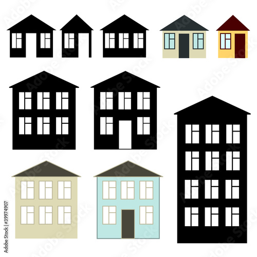 Simple buildings set