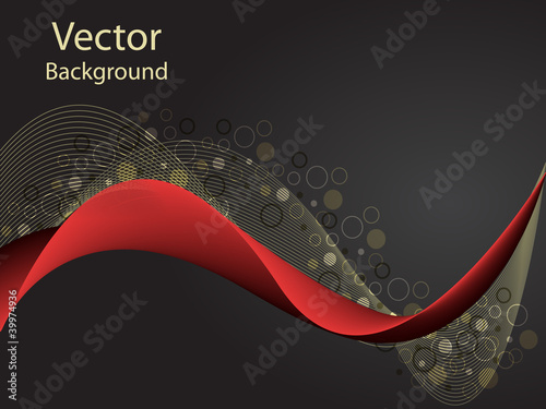 Elegant Black and Gold vector background