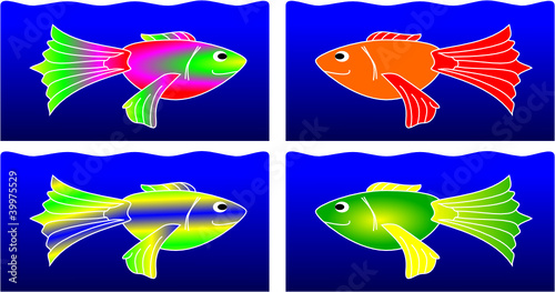 Fische 4x zwei