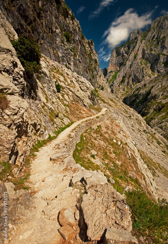 Landscape of high mountains...