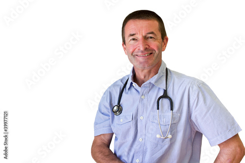 Isolated White Doctor