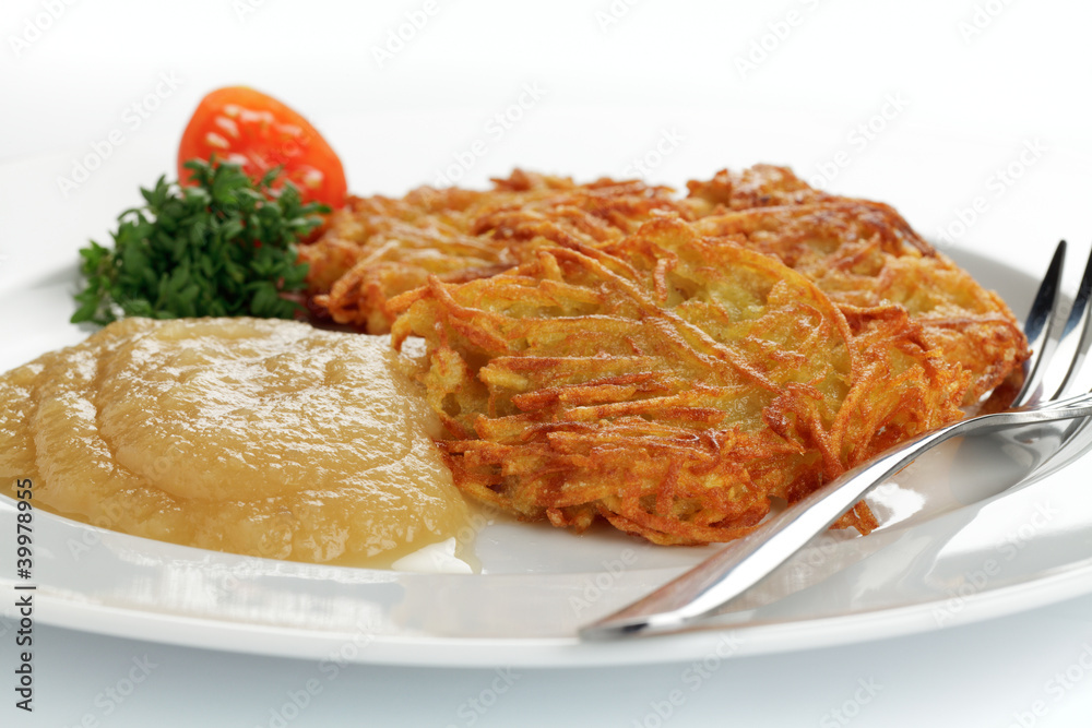 Kartoffel Apfel Reibekuchen Mit Gurkendip - Rezepte Suchen
