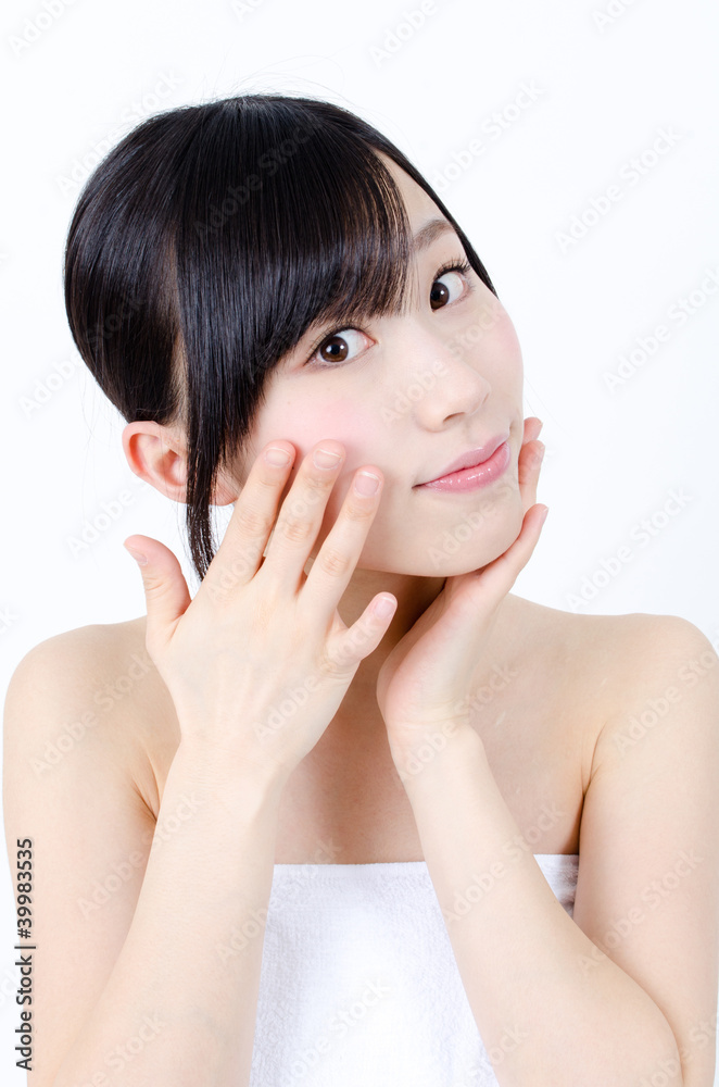 attractive asian woman skin care image attractive asian woman skin care image