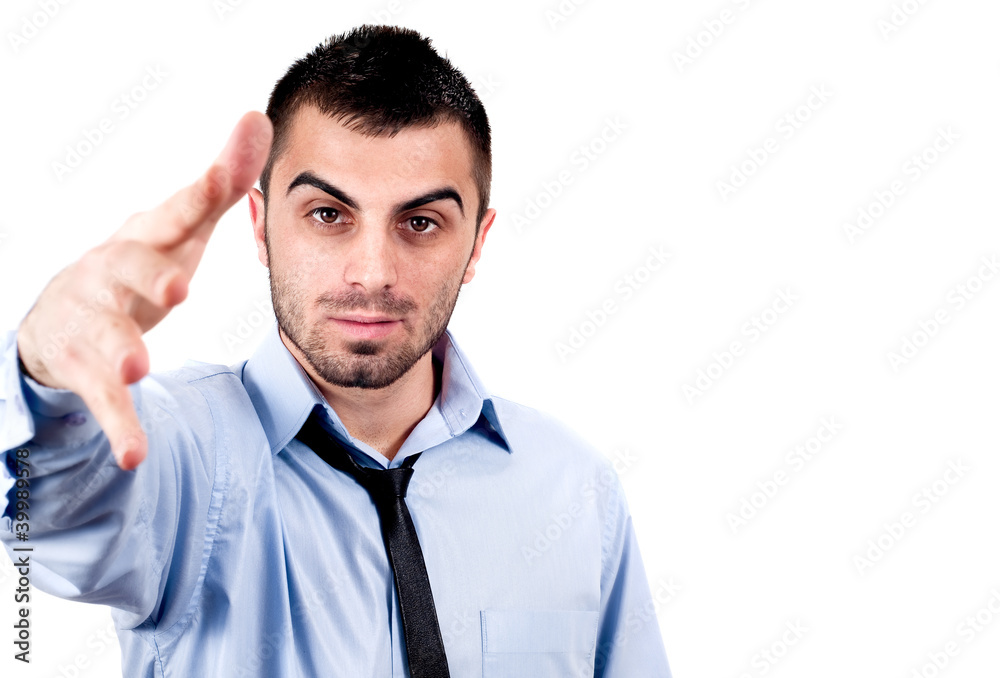 Man with tie studio shot