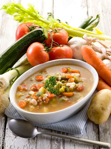 soup vegetable with ingredients