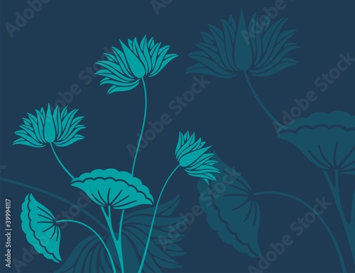 water lilies, background, royal India