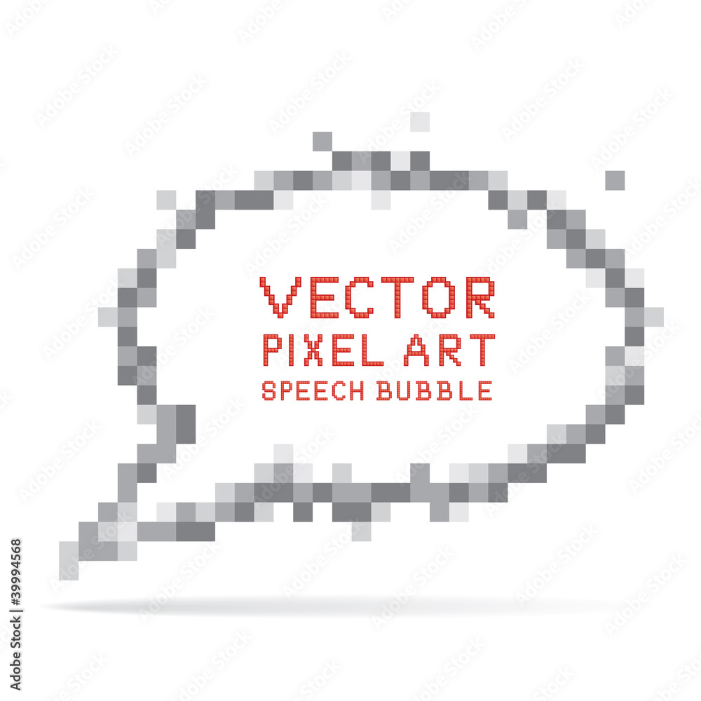 Pixel art speech bubble Pixel art speech bubble