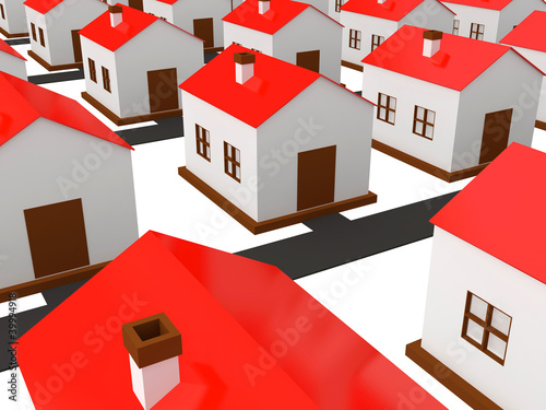 Many small houses