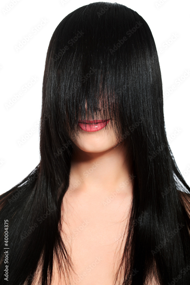 Naklejka premium straight hair