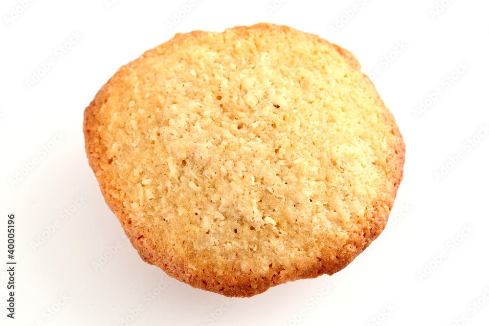 Cookie against a white background Cookie against a white background
