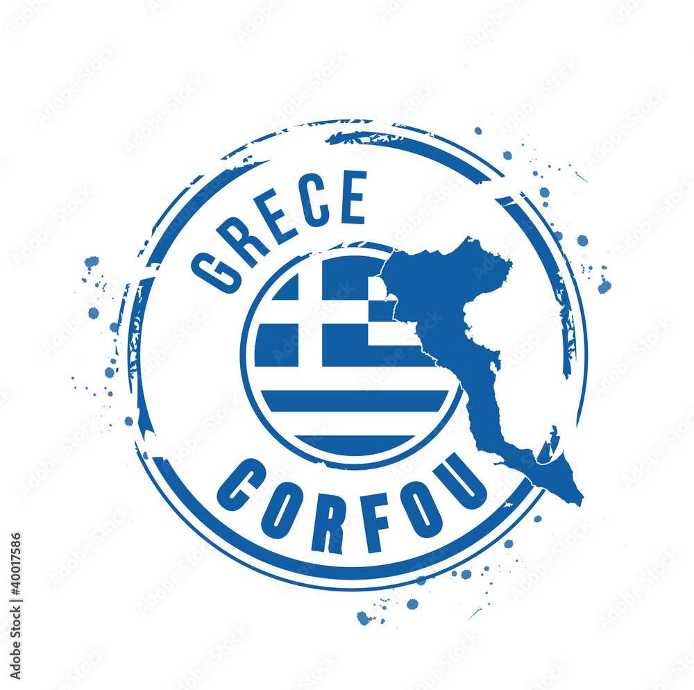 timbre grèce Corfou