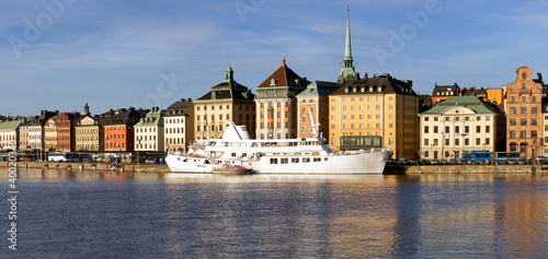 Stockholm waterfront panorama. photo