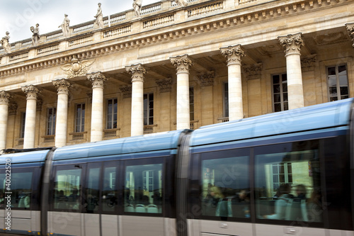 Bordeaux, opéra, transport, tramway, ville, moderne