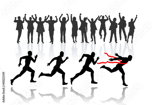 Sprinter silhouette .vector file