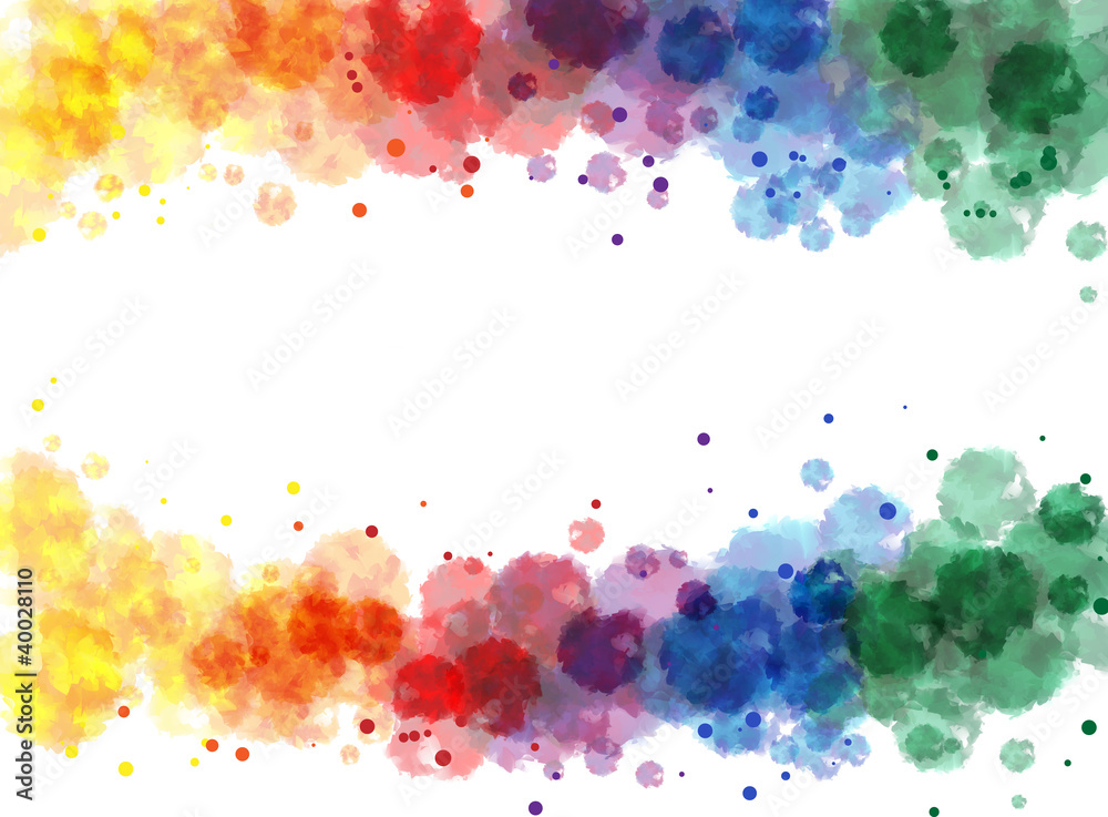 Fototapeta premium rainbow water color