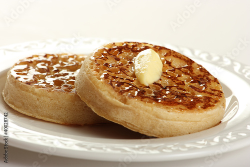Photos Teatime treat of crumpets and butter