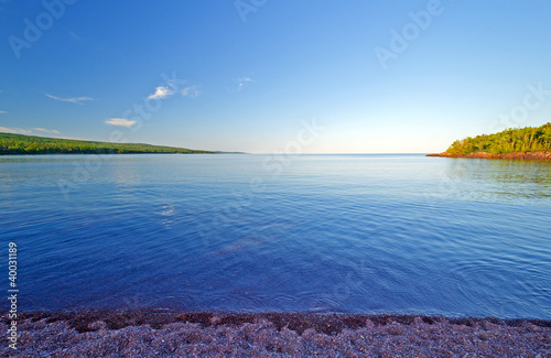 Calm waters in the evening photo