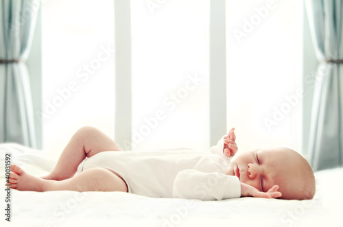 Sleeping newborn baby