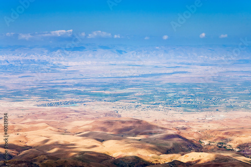 view from Mount Nebo in Jordan photo