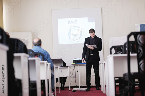 business man on seminar