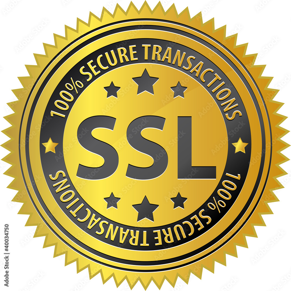 Fototapeta premium SSL 100% Secure Transactions