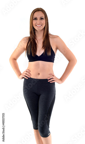 Woman wearing fitness clothes