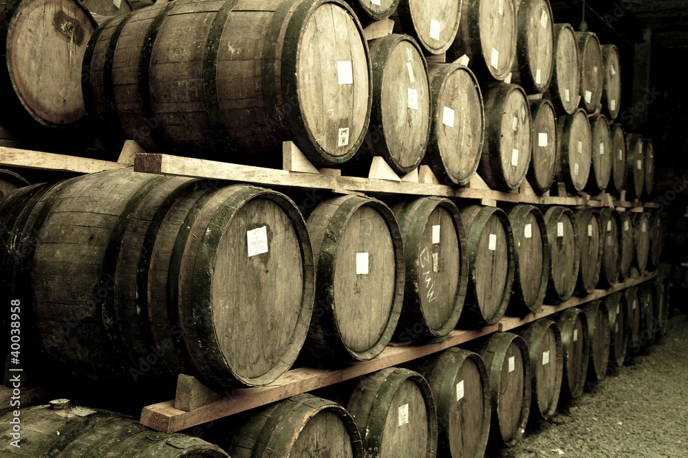 Wine barrels