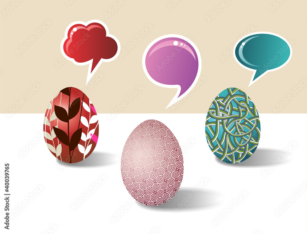Social media Easter egg set