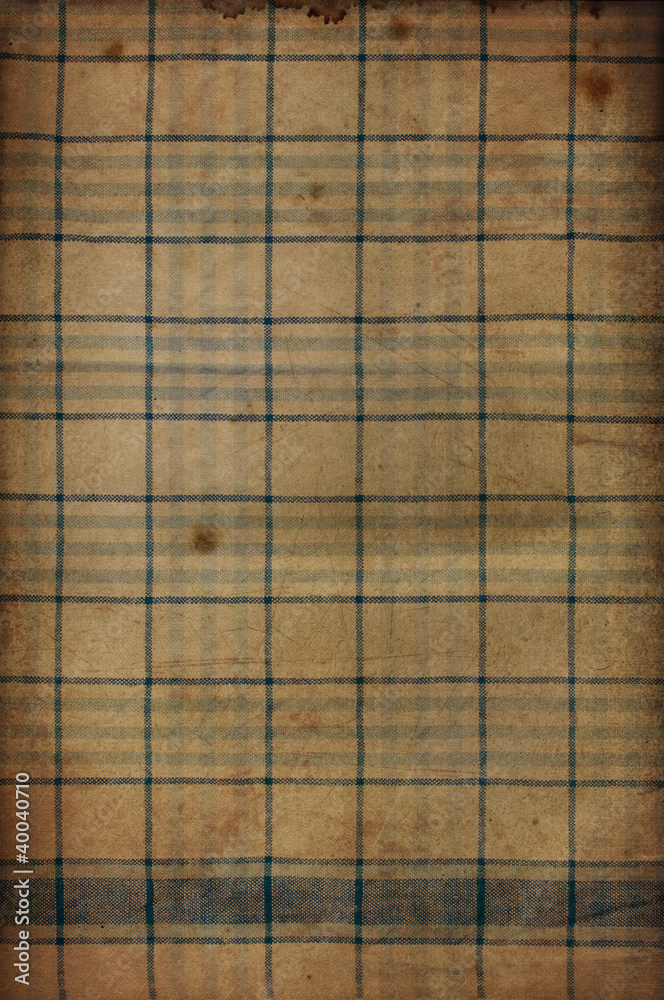 old checkered stained fabric old checkered stained fabric