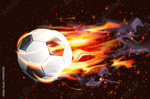 Soccer Ball On Fire