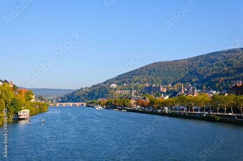 Castle and the Old Town in Heidelberg, Germany