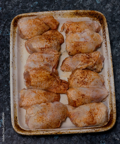 chicken thighs. photo